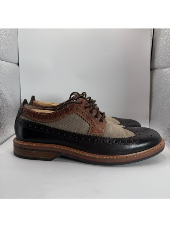 Clarks Other - Clarks Pitney Limit Brogue Dress Shoes Mens Size 10 Brown Leather Casual Lace Up